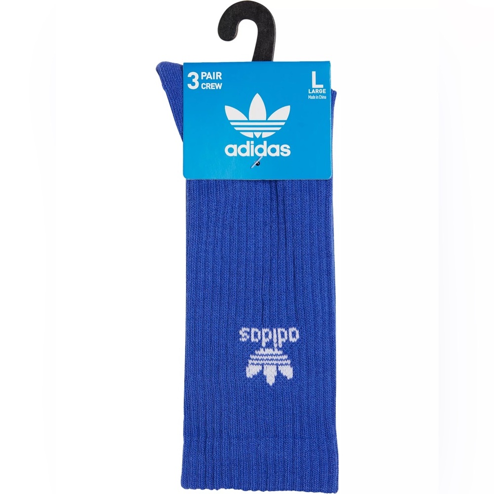 adidas Originals Men's Color Wash Crew Socks - 3 Pack, NWT - Picture 2 of 7